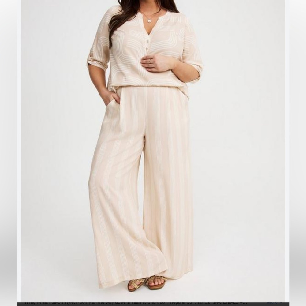 NWT Torrid wide leg pull on pants